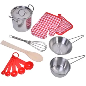 Set Vase de Bucătărie pentru Copii, 9 Piese Multicolor