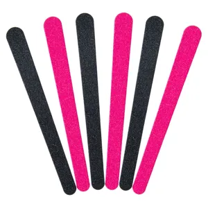 Pile de unghii, Set 6 buc, 11 cm, Roz și Negru
