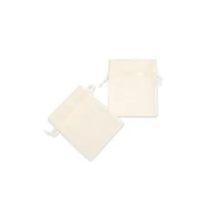 Set Pungi Cadou din Organza Bej 9x12cm 10 buc