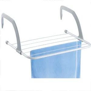 Uscător de rufe pliabil din plastic și metal, 51x35.5x16 cm, pentru balcon sau calorifer