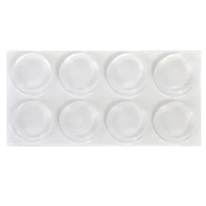 Capace de protectie din silicon, Transparente, 18 mm, 8 buc