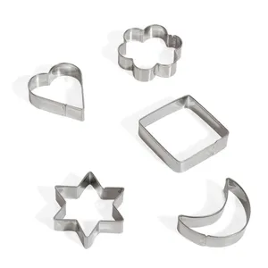 Forme Metalice pentru Biscuiți - Set 5 Piese decorative