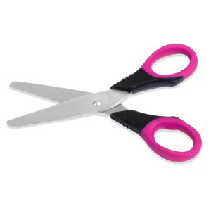 Foarfecă școlară cu mâner moale, 14 cm, vârf ascuțit