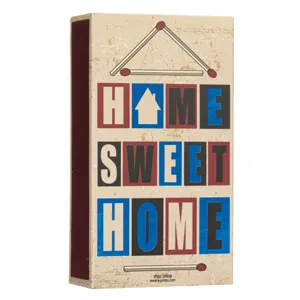 Chibrituri pentru uz casnic multicolor cu design Home Sweet Home