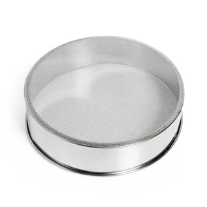 Sită metalică pentru cernere, 19x5 cm, Argintiu