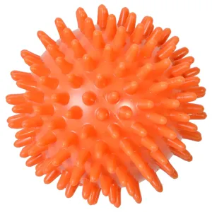 Minge de masaj pentru maini, 9 cm, portocalie, cu tepi