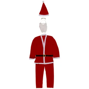 Costum Catifelat Mos Craciun pentru Adulti - One Size