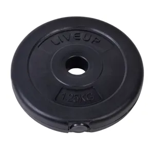 Disc pentru haltere 1,25 kg negru din plastic