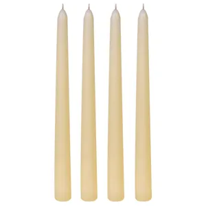 Set Lumânări Decorative Ecru pentru Sfeșnic - Design Elegant