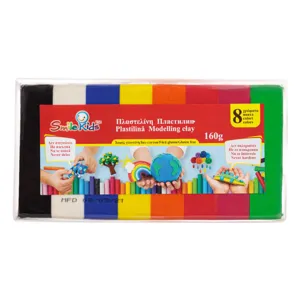 Plastilină în cutie, 8 culori diferite pentru activități creative