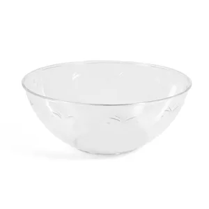Bol transparent reutilizabil cu model florilor pentru salate și cereale