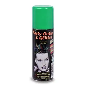 Spray de păr verde cu sclipici pentru Halloween, 125 ml