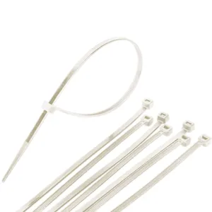Coliere Plastic Alb pentru Organizarea Cablurilor Set 150 Bucati