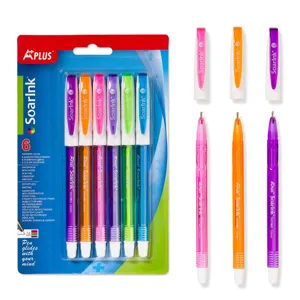 Set Pixuri Gel, 6 buc, Culori Asortate, Vârf 1.0mm