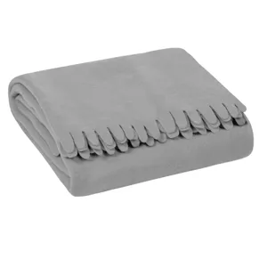 Pătură din fleece gri pentru fotoliu, 170x130 cm