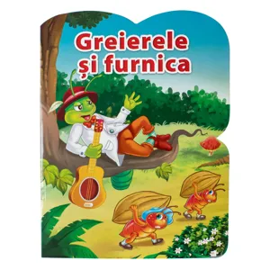 Carte de povești Greierele și furnica, 21x27,5 cm