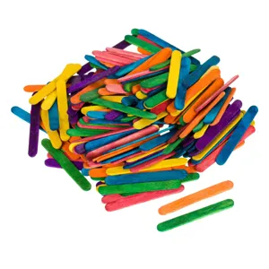 Bețișoare colorate pentru creații 5.5cm - 200 bucăți