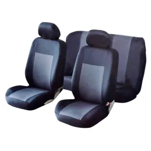 Set Huse Auto 6 buc Poliester Negru-Gri pentru scaune auto