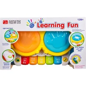 Instrument Muzical Tobe și Pian Multicolor cu Lumini și Sunete pentru Copii