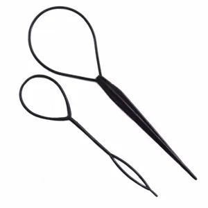 Accesoriu pentru coc cu elastice, Set 2 buc, Negru