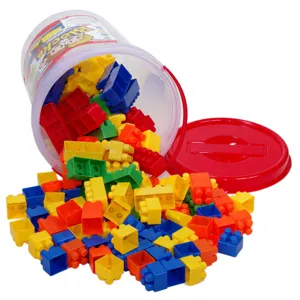 Cuburi de construcție multicolor pentru dezvoltare și creativitate copiilor