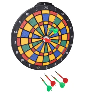 Placă de darts cu 6 săgeți, Ø40,5 cm, multicoloră