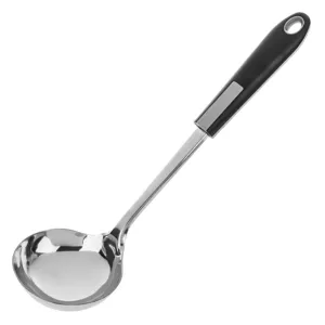Polonic din Inox 30 cm cu Mâner din Cauciuc pentru Bucătărie