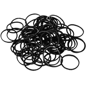 Elastice de par negre set 500 bucati