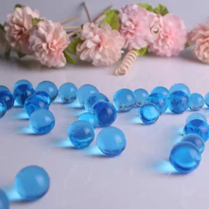 Bile decorative din gel albastre pentru aranjamente florale
