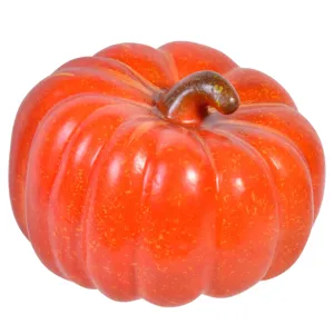 Dovleac Artificial din Plastic 13.5cm pentru Decorații de Toamnă