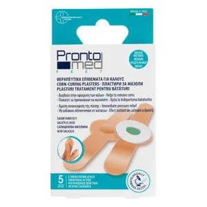 Plasturi pentru bataturi, 5 bucati, marime medie, cu acid salicilic