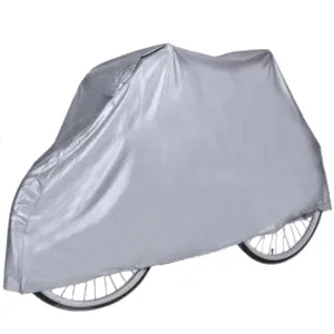 Husă ușoară din plastic pentru bicicletă, argintie, 2.1x1.0x1.3 m
