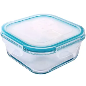 Caserola din sticla cu capac plastic pentru gătit alimente