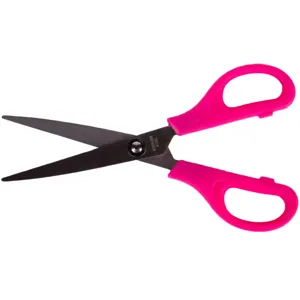 Foarfecă roz 16 cm cu vârf ascuțit și mâner moale
