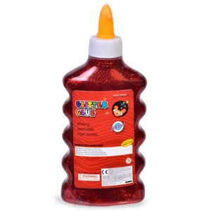 Adeziv lichid cu glitter roșu pentru craft și decorare