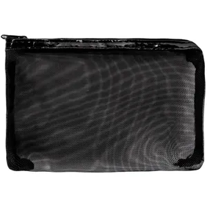 Portofel perforat negru pentru copii și adolescenți - Dimensiune 19x13cm