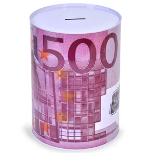 Pusculită metalică model bancnote Euro 500
