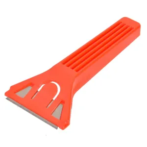 Racleta de mana din plastic, 14 cm, portocalie