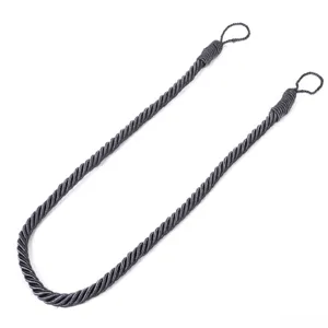 Cordon Decorativ pentru Perdea, Gri, 35 cm