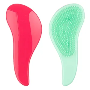 Perie de descalcit parul cu maner ergonomic, 17 cm, Rosu si Verde