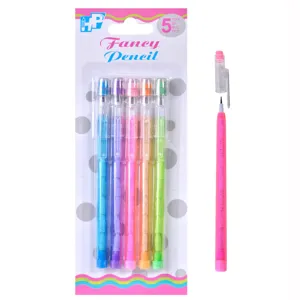 Set 5 Creioane Mecanice Multicolore cu Mine de Rezervă, 0.7 mm