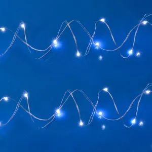 Instalație de lumini Fairy Lights cu 20 LED-uri, argintie, 2.3m, alb rece