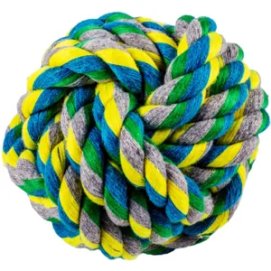 Minge pentru câini din frânghie, 8 cm, multicolor