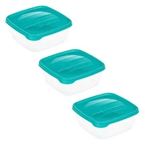 Set Caserole Plastic Transparente 900ml pentru Bucătărie