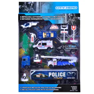 Set Colecție Vehicule Poliție 1:87 – 6 Mașini Detaliate