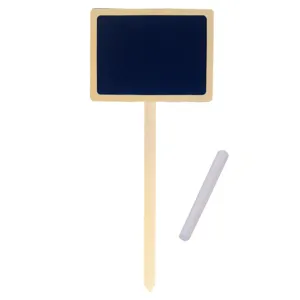 Stick decorativ cu tabla neagra, 12x10cm, dubla fata, cu creta