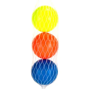 Set de 3 mingi pentru plajă din plastic, 4 cm