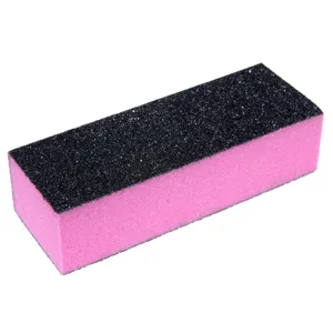 Pilă de unghii buffer, dublă față, neagră și fucsia, 9x4x4 cm