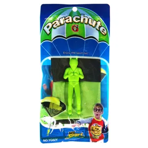 Jucărie Parașută cu Figură Verde pentru Copii
