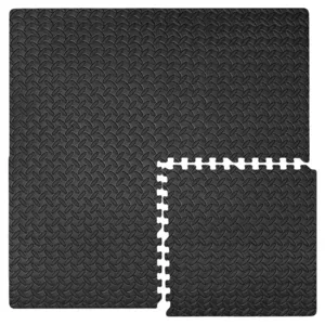 Covoraș modular puzzle antracit, set 4 bucăți, 61.5x61.5 cm
